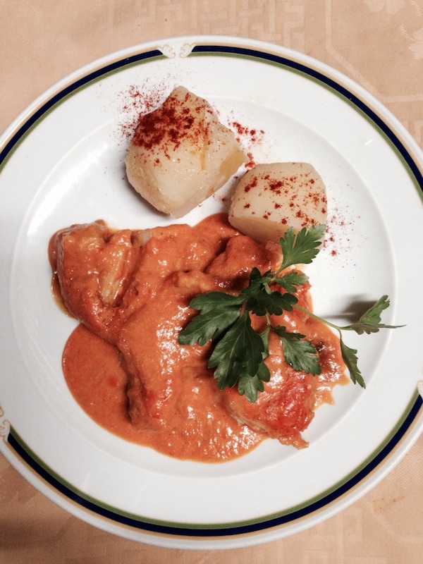 Merluza rellena - Restaurante Alejandre